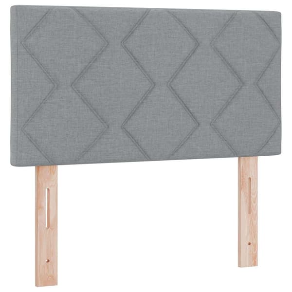 Huvudgavel Ljusgrå 80 cm tyg