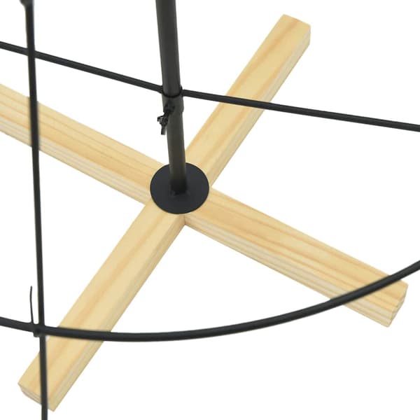 Julcone-träd med stativ Svart 154 cm Stål