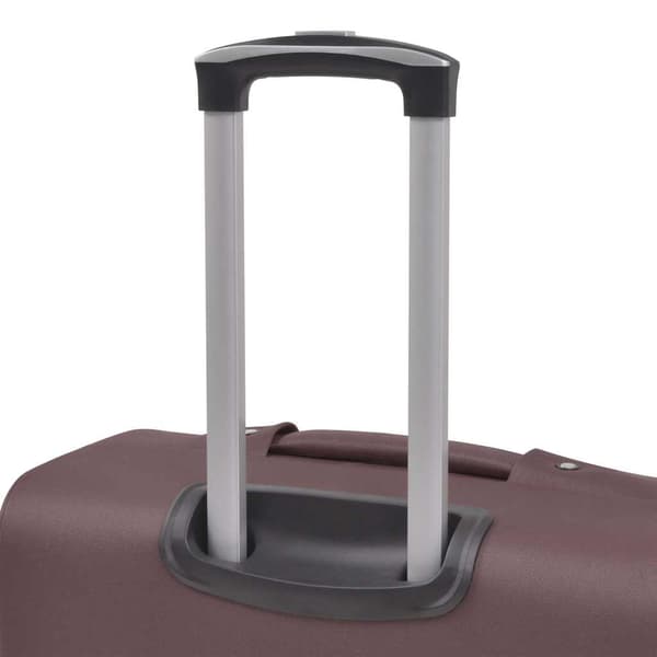 Resväskor 3 st kaffebrun soft case