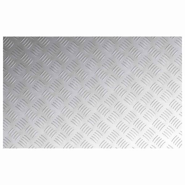 Trappsteg Rektangulär 2 pcs Silver 80 x 50 cm Aluminium