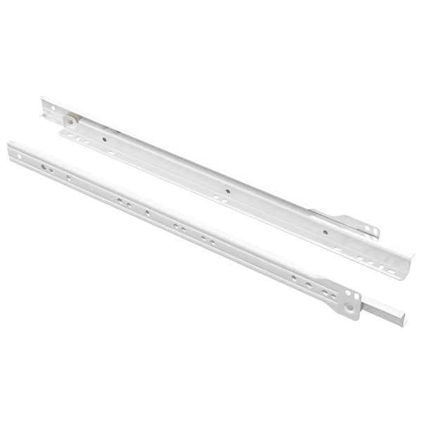 Lådräls 2 pcs Vit 400 mm Stål