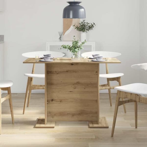 Matbord 110 x 60 x 75 cm Konstruerat trä Artisan Ek Rektangulär