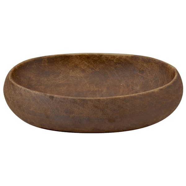 Handfat brun oval 59x40x15 cm keramik