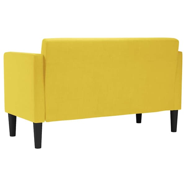 Loveseat soffa gul 111 cm tyg