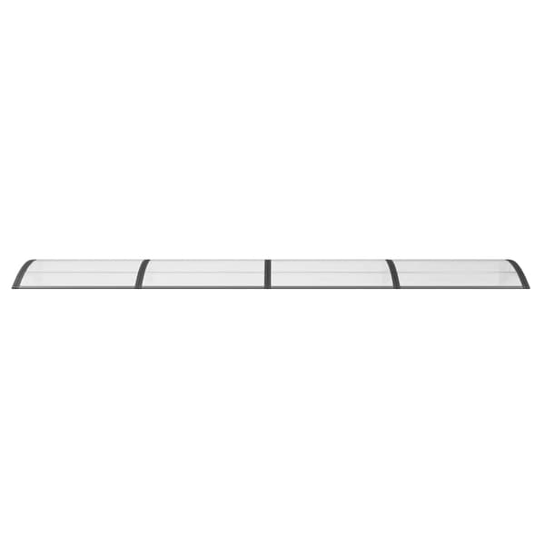 Entrétak svart 400x100 cm polykarbonat