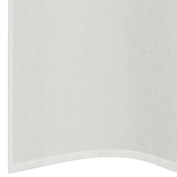 Voile gardiner med genomföringar 2 st vit