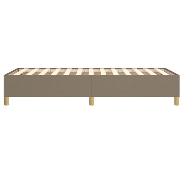 Boxspring-sängram Taupe 90x190 cm tyg