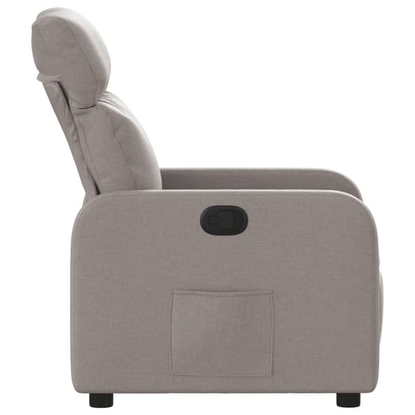 Reclinerfåtölj taupe tyg