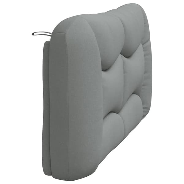 Headboard Cushion "Hvar" Light Grey 152 cm Fabric