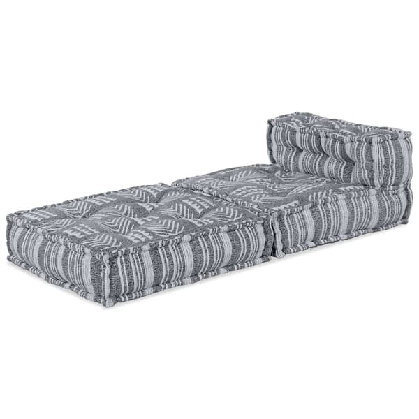Modulsofa enhet Tyg Grå Tryck 70 x 70 x 56 cm