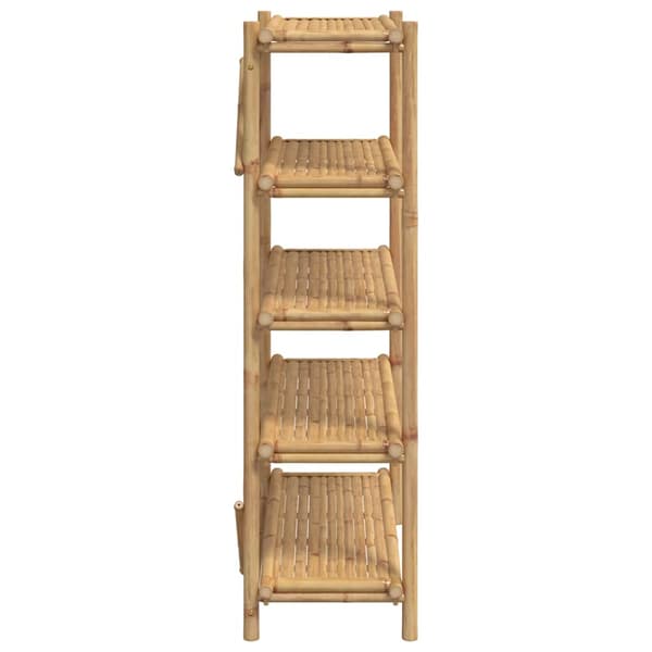 Bokhylla 5 hyllplan 100x40x150 cm bambu