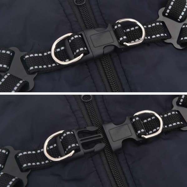 Hund Kappa Mörkblå L36 Fleece och Polyester