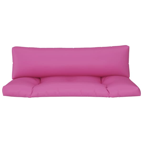 Dynor till pallsoffa 2 st rosa Oxford-tyg