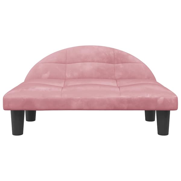 Hundbädd rosa 70x52x30 cm sammet