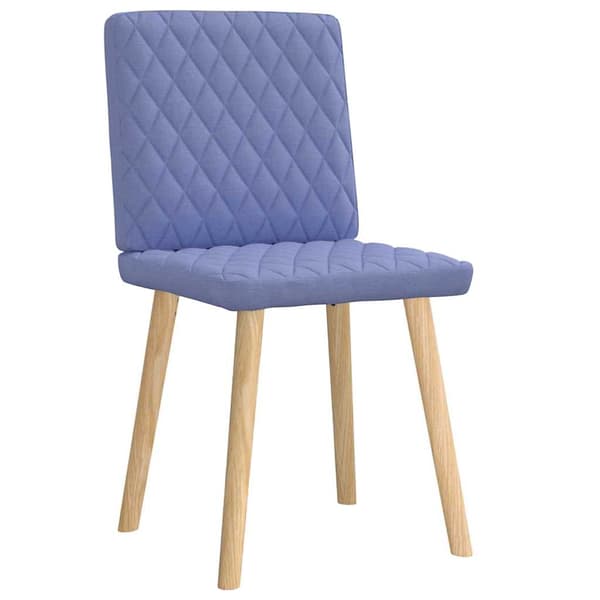 Matstolar 2 st Jeans blått tyg