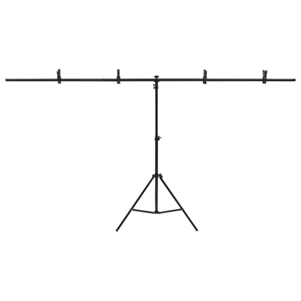 T-stativ svart 201x60x(70-200) cm