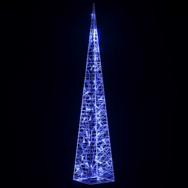 Ljuskon LED akryl blå 90 cm