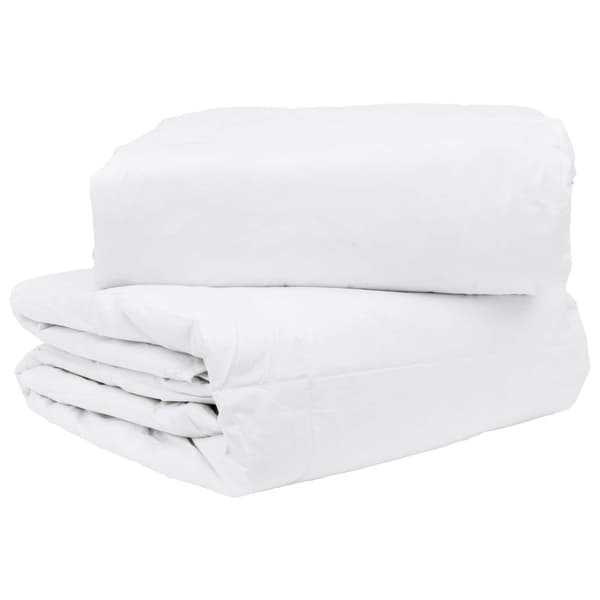 Täckeset med kudde 3 pcs Vit Dunfjäder