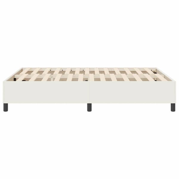 Plattform sängram Kräm 160 x 200 cm Kordread tyg