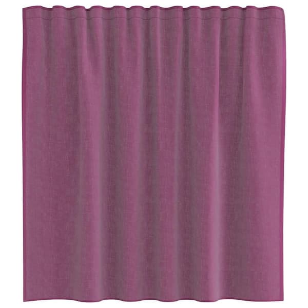 Voile gardiner med stångfickor 2 st lila