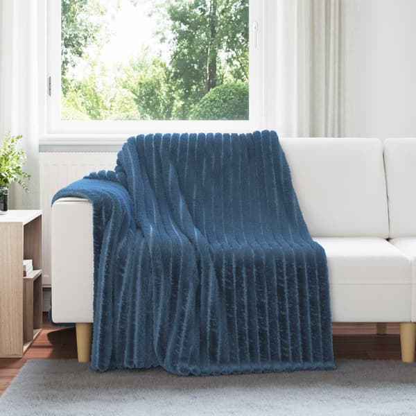Kastfilt Mörkblå 200 x 150 cm Fleece