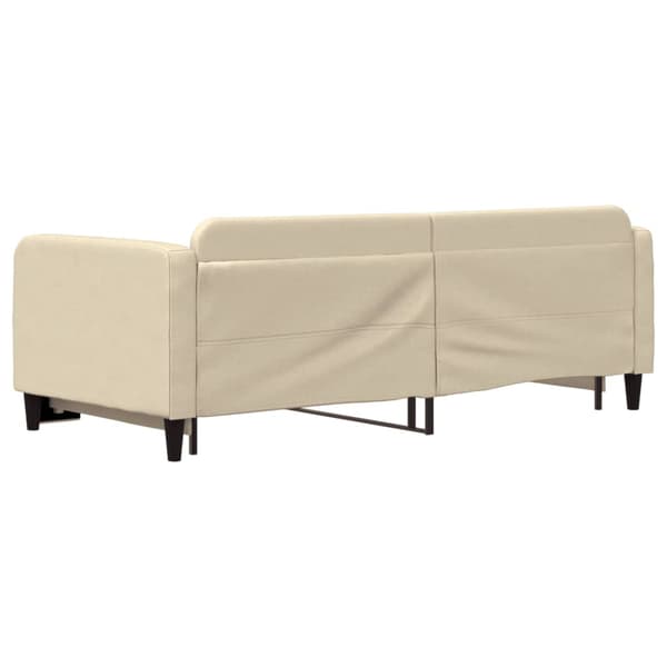 Dagbädd utdragbar gräddvit 90x200 cm tyg