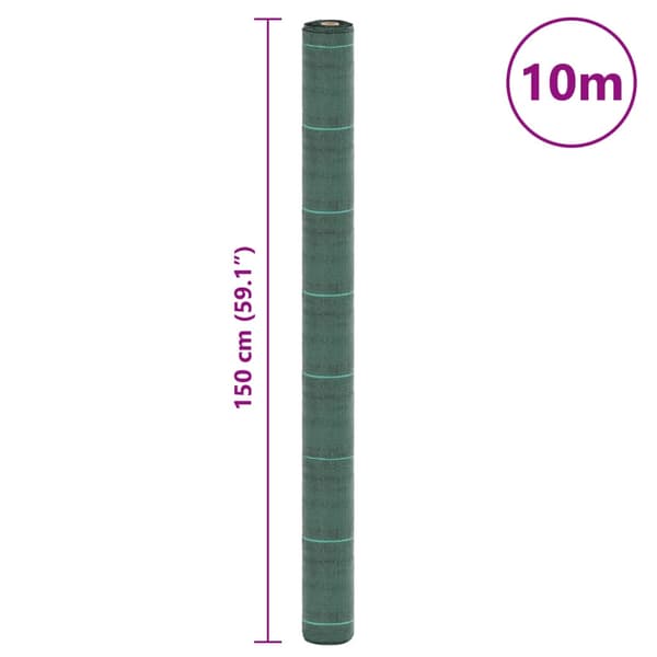 Ogräsmatta grön 1,5x10 m PP