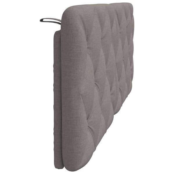 Headboard Cushion Taupe 140 cm Fabric