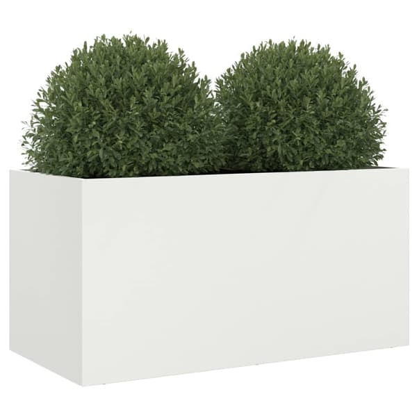 Odlingslåda vit 62x30x29 cm stål