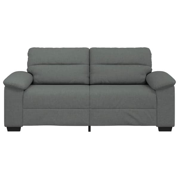 2-sitssoffa mörkgrå 180x81x84 cm tyg