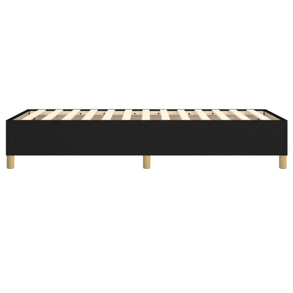 Boxspring-sängram svart 90x190 cm tyg