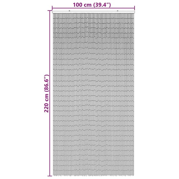Insektsdörrgardin palmtryck 100x220 cm bambu