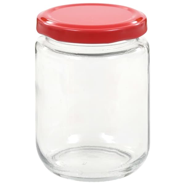 Syltburkar i glas med röda lock 96 st 230 ml
