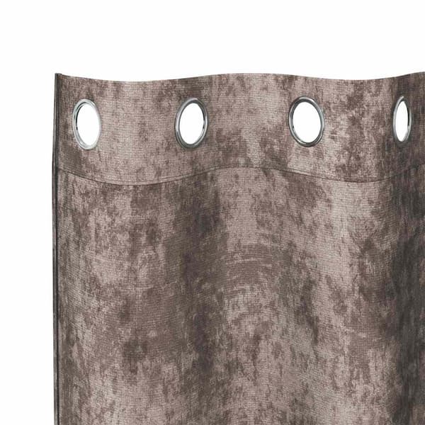 Sammetsgardiner 2 st Cappuccino 225 x 140 cm Sammet