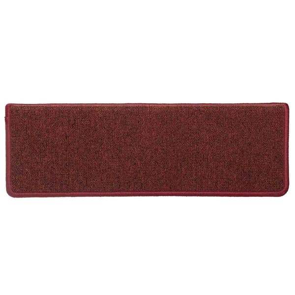 Trappmattor 30 st 65x21x4 cm bordeaux rektangulär kant