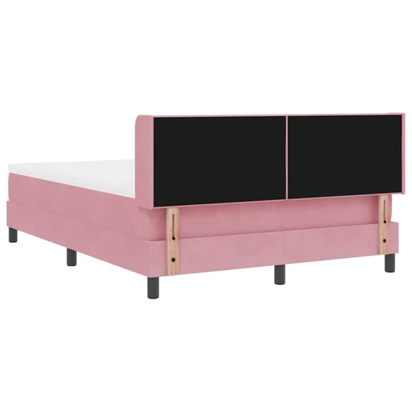 Bäddfjäder med madrass Rosa 190 x 140 cm Polyester