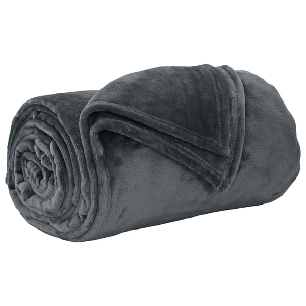 Kastfilt Mörkgrå 240 x 270 cm Fleece