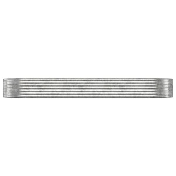 Odlingslåda galvaniserat stål 322x100x36 cm silver