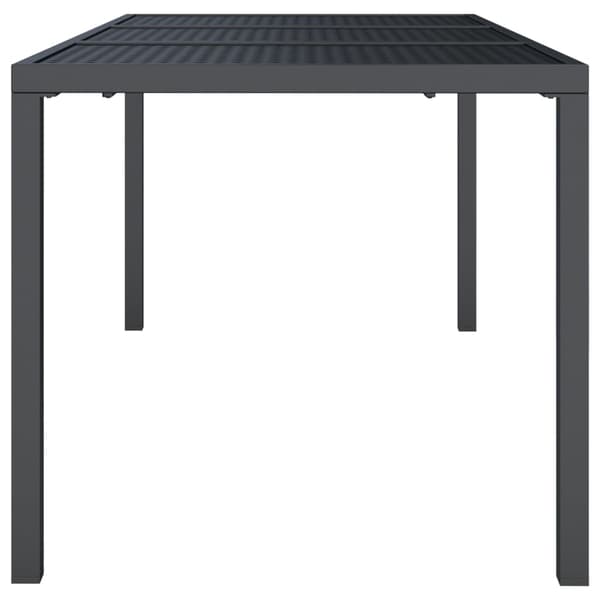 Trädgårdsbord antracit 165x80x72 cm stål