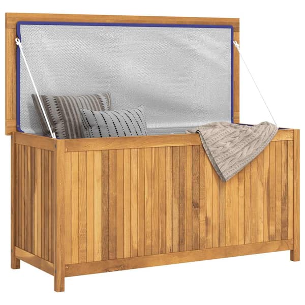 Trädgårdslåda 114x50x58 cm massiv teak