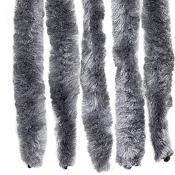 Insektsdraperi silver 90x220 cm chenille