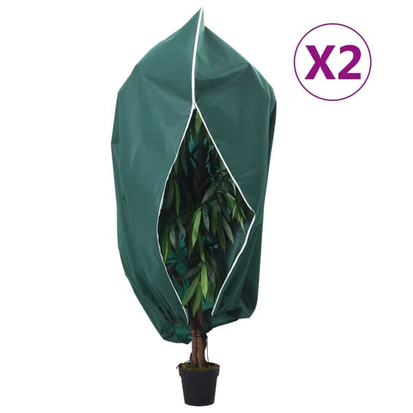 Fiberdukar med blixtlås 2 st 70 g/m² 2,36x2 m