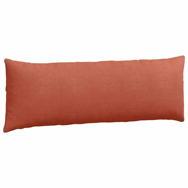 Sofakuddar 2 pcs Röd orange 120 x 40 cm Kordread tyg