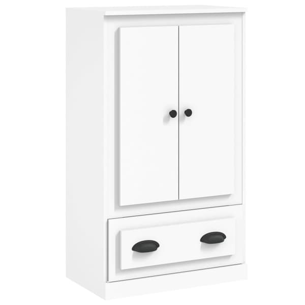 Högskåp vit 60x35,5x103,5 cm konstruerat trä