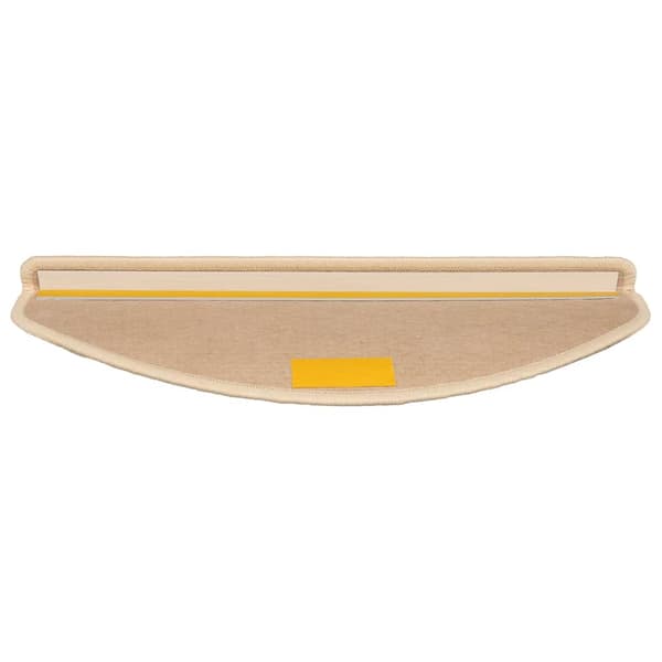 Trappmattor 15 st 65x21x4 cm silver halvrunda stora
