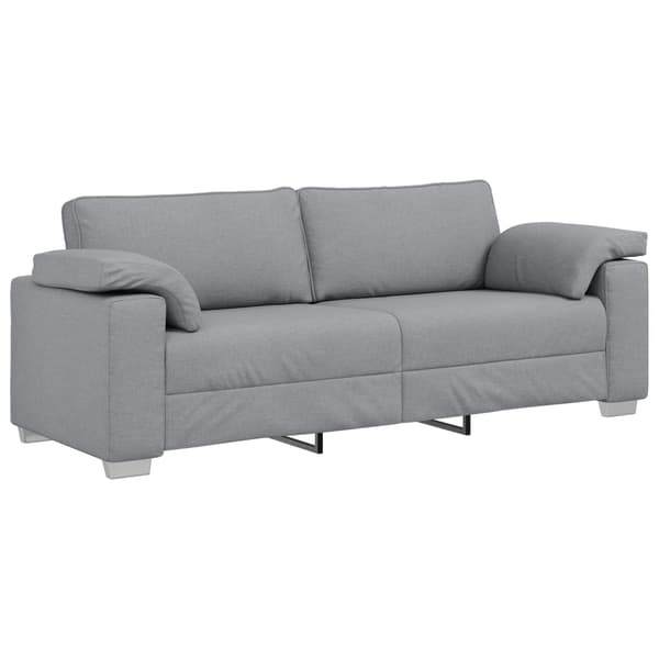 3-Sits soffa Ljusgrå 220 cm tyg