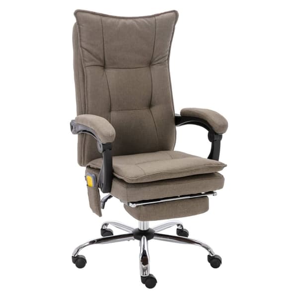 Massagekontorsstol taupe tyg
