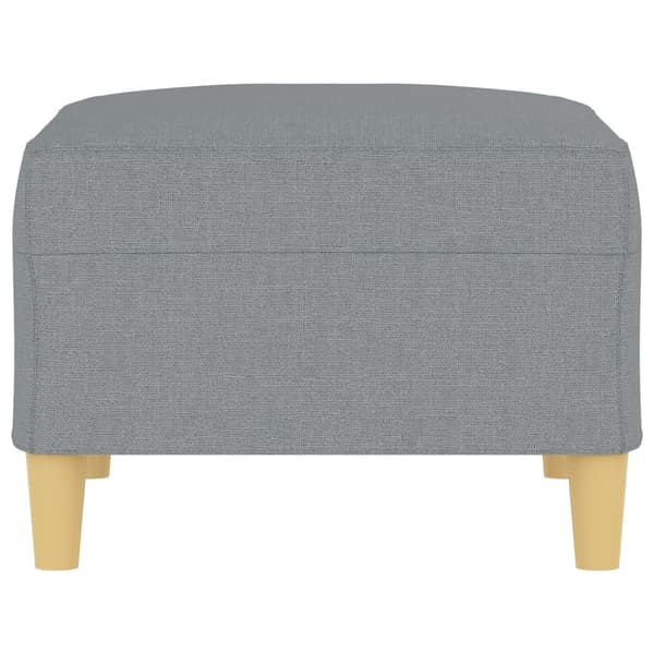 Fotpall Ljusgrå 70x55x41 cm tyg