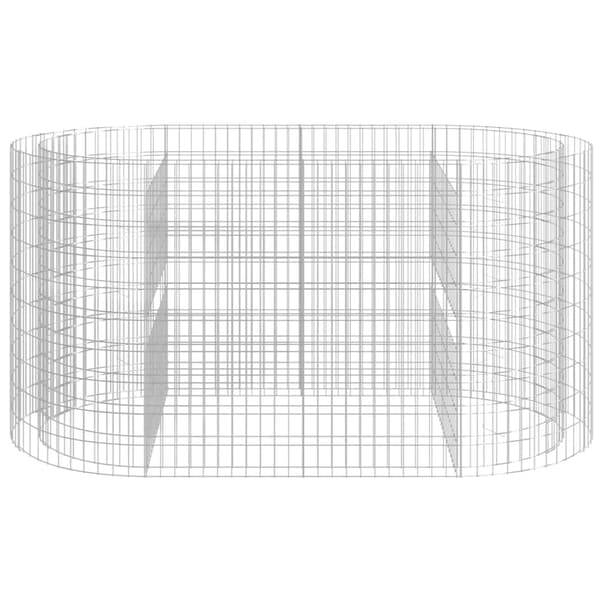 Planteringsgabion galvaniserat järn 200x100x100 cm