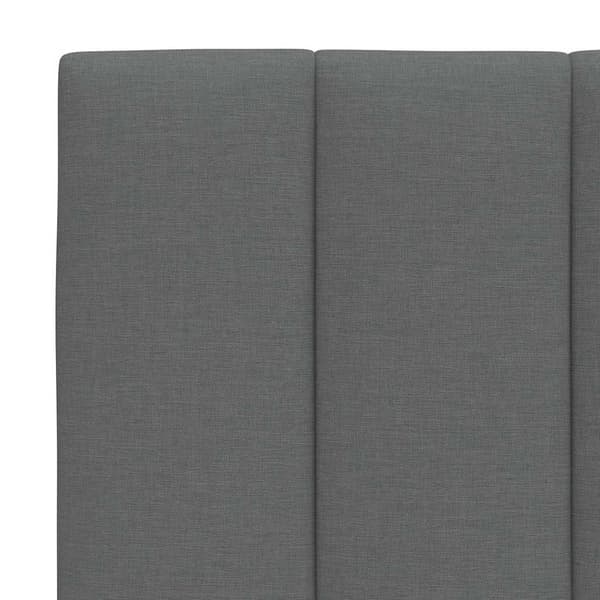 Headboard Cushion "Hanko" Dark Grey 180 cm Fabric